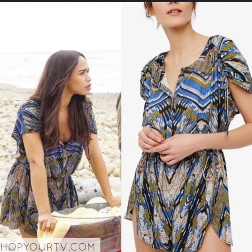 Free People Multicolor Patterned Romper - Picture 10 of 15